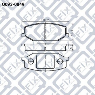 Фото 3 - Гальмівні колодки Q-fix Q0930849