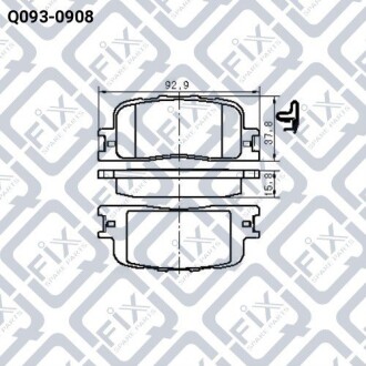 Фото 3 - Тормозные колодки Q-fix Q0930908