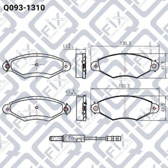 Фото 3 - Тормозные колодки Q-fix Q0931310