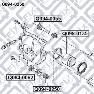 Фото 3 - Ремкомплект суппорта Q-fix Q0940250