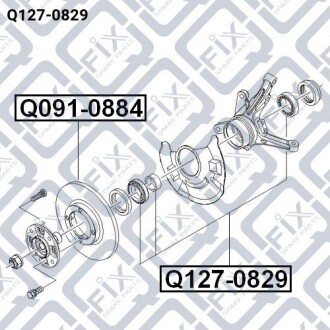 Фото 3 - Підшипник маточини Q-fix Q1270829