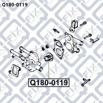 Фото 3 - Термостат системы охлаждения Q-fix Q1800119