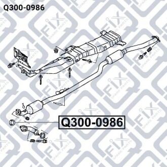 Фото 3 - Прокладка вихлопної системи Q-fix Q3000986