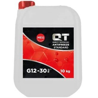 Антифриз G12 Standard -30°C красный, 10л - QT-OIL QT5513010