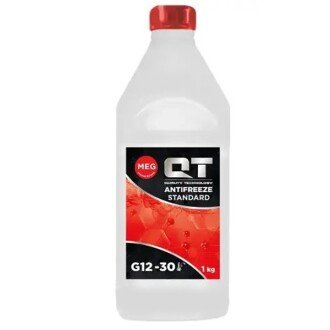 Антифриз MEG Standard G12 Ready-mix -30°C красный, 1л - QT-OIL QT551301