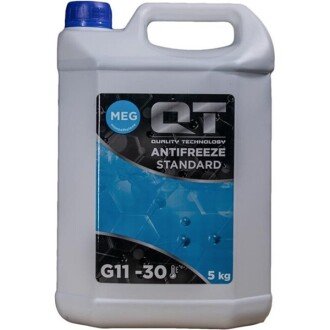 Антифриз MEG Standard G11 Ready-mix -30°C синий, 5л - QT-OIL QT553305