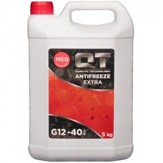 Антифриз G12 MEG Extra -40°C червоний, 5л - QT-OIL QT561405