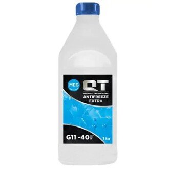 Антифриз MEG Extra G11 Ready-mix -40°C синий, 1л - QT-OIL QT563401