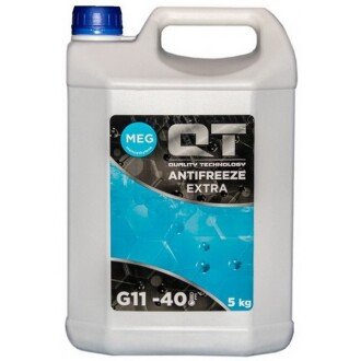 Антифриз G11 MEG Extra -40°C синий, 5л - QT-OIL QT563405