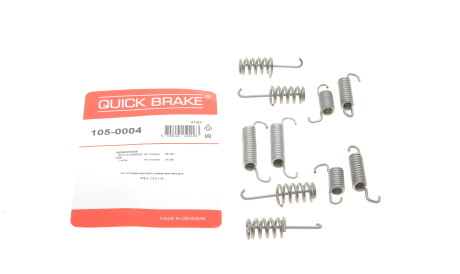 Монтажный комплект барабанных колодок - QUICK BRAKE 105-0004