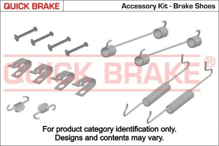 Комплект пружинок колодок ручного гальма - QUICK BRAKE 105-0005