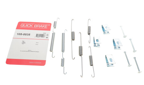 Фото 2 - Комплектуюча колодок QUICK BRAKE 105-0035 (1050035)