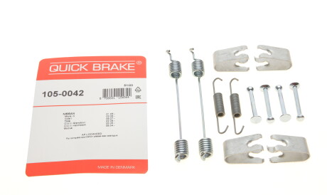 Фото 2 - Комплектуюча колодок QUICK BRAKE 105-0042 (1050042)