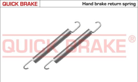 Sprкїynki do szczкk ham. opel - QUICK BRAKE 1050480