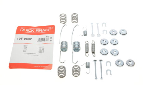 Фото 2 - Комплектуюча колодок QUICK BRAKE 105-0637 (1050637)