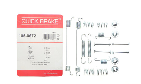 Фото 2 - Комплектуюча колодок QUICK BRAKE 105-0672 (1050672)