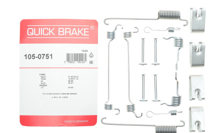 Фото 2 - Комплектуюча колодок QUICK BRAKE 105-0751 (1050751)