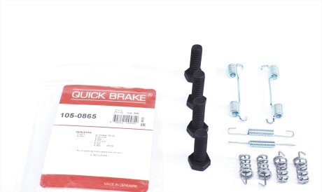 Комплект пружинок колодок стояночного гальма - QUICK BRAKE 105-0865