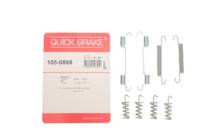 Комплект пружинок колодок стояночного гальма - QUICK BRAKE 105-0868