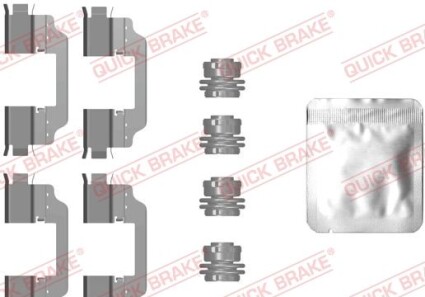 Комплектующие, колодки дискового тормоза - QUICK BRAKE 109-0101