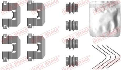 Комплектующие, колодки дискового тормоза - QUICK BRAKE 109-0117