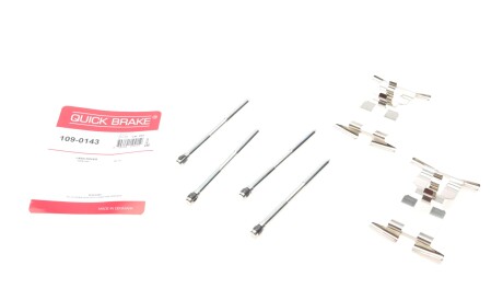 Монтажний набір гальмівних колодок LAND ROVER DEFENDER, DISCOVERY V, RANGE ROVER IV, RANGE ROVER SPORT II 2.0-5.0 08.12- - QUICK BRAKE 109-0143