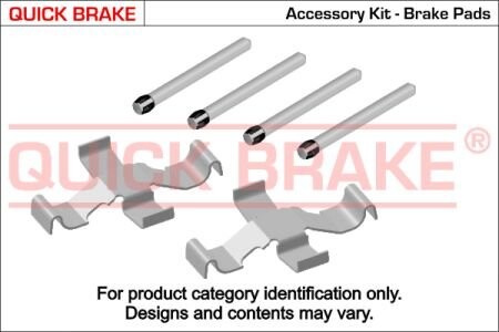 Монтажный комплект дисковых колодок - QUICK BRAKE 109-1039