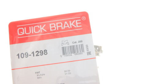 Фото 2 - Комплектуюча колодок QUICK BRAKE 109-1298 (1091298)