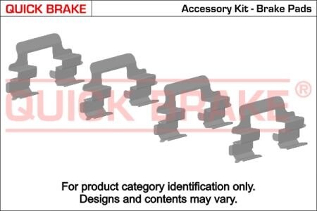 Zestaw inst.klockw ham.NISSAN FRONTIER 03- /przd//QB/ - QUICK BRAKE 1091632