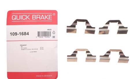 Фото 2 - Комплектуюча колодок QUICK BRAKE 109-1684 (1091684)
