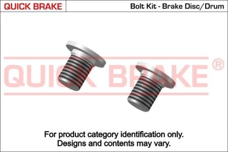 Комплект болтів гальмівного диску/барабану - QUICK BRAKE 11661K