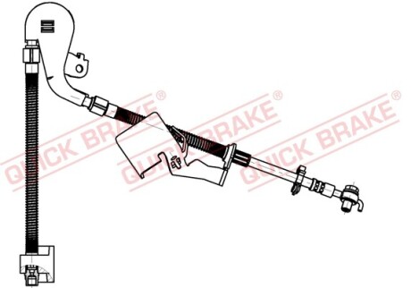 Тормозной шланг - QUICK BRAKE 50704X