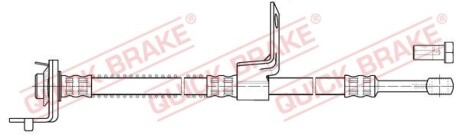 Гальмівний шланг - (587311C000) QUICK BRAKE 50.856X