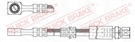 Гальмівний шланг - (562364, 562373, 90539252) QUICK BRAKE 50.976