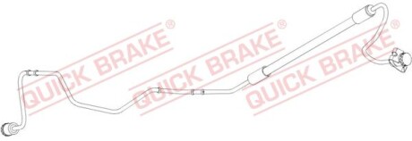 Шланг тормозной зад. PEUGEOT 308 09/07gt - QUICK BRAKE 96013