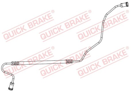 Шланг гальмівний - (488870) QUICK BRAKE 96.018