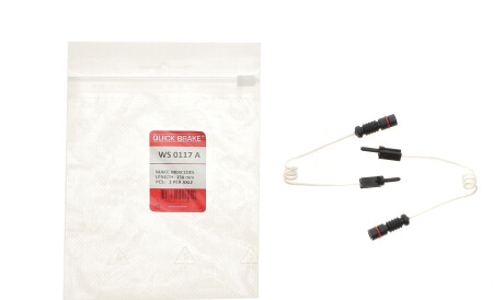 Фото 2 - Датчик износа тормозных колодок QUICK BRAKE WS 0117 A (WS0117A)