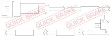 Колодки датчик износа kad 2,0 - QUICK BRAKE WS 0121 A