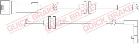 Датчик износа дисковых тормозных колодок - (06238323, 6238323, 90495144) QUICK BRAKE WS 0157 A