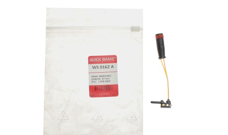 Фото 2 - Датчик износа тормозных колодок QUICK BRAKE WS 0162 A (WS0162A)