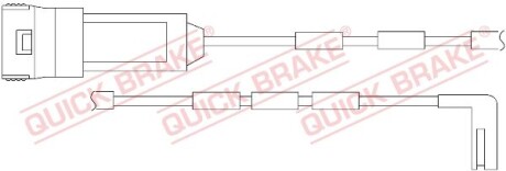 Датчик зносу гальмівних колодок - QUICK BRAKE WS 0193 A