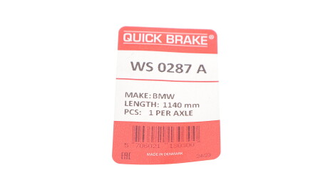 Фото 2 - Датчик зносу гальмівних колодок QUICK BRAKE WS 0287 A (WS0287A)