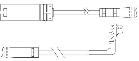 Датчик износа дисковых тормозных колодок - QUICK BRAKE WS0295A