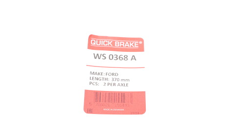 Фото 2 - Датчик зносу гальмівних колодок QUICK BRAKE WS 0368 A (WS0368A)