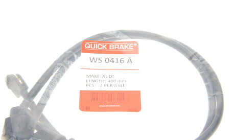 Фото 2 - Датчик зносу гальмівних колодок QUICK BRAKE WS 0416 A (WS0416A)