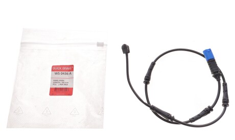 Фото 2 - Датчик зносу гальмівних колодок QUICK BRAKE WS 0436 A (WS0436A)