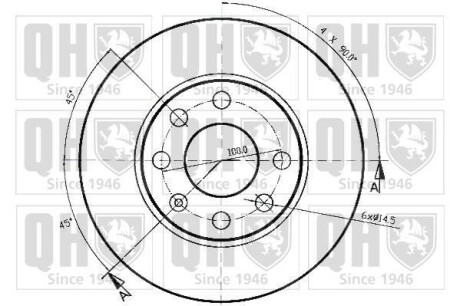 Фото 2 - Гальмівний диск QUINTON HAZELL BDC3388