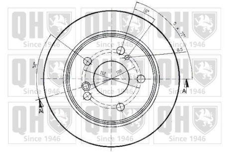 Фото 2 - Гальмівний диск QUINTON HAZELL BDC3447
