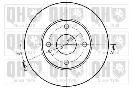 Фото 2 - Гальмівний диск QUINTON HAZELL BDC3960