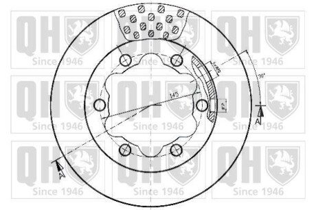 Фото 2 - Тормозной диск QUINTON HAZELL BDC4543